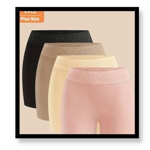 (New in package)Women's Plus Size Shorts 4-Pack